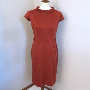Chetta B  Burnt Orange Shift Dress